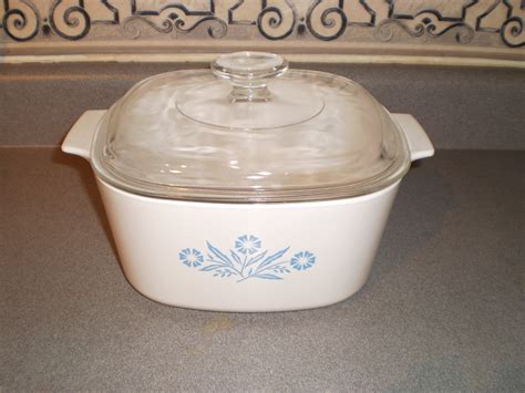 Vintage Large 2.5 Quart Liter Blue Cornflower Corning Ware Deep ...