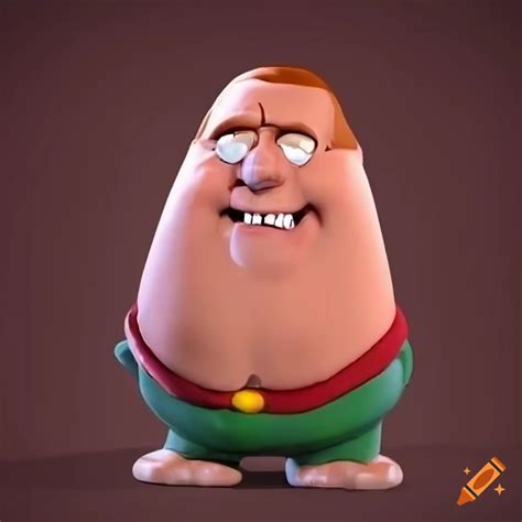 Realistic drawing of Peter Griffin's face on a toilet on Craiyon
