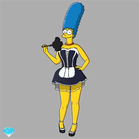 Marge Simpson Maid by CameronZimos by CameronZimos on DeviantArt