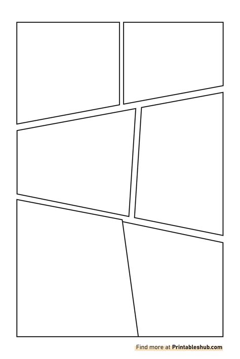 Free Printable Comic Strips/Pages Templates [PDF Included] - Printables Hub