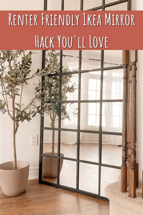 Renter Friendly Ikea Mirror Hack You'll Love - Pink Pop Design