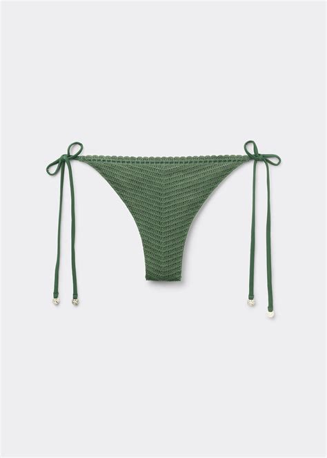 Tie Brazilian Bikini Bottoms Classic Crochet - Calzedonia