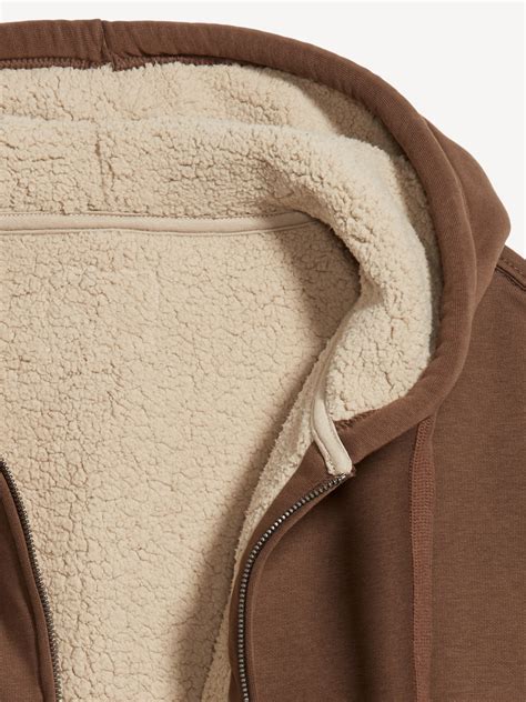 Sherpa-Lined Zip Hoodie | Old Navy