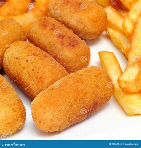 French Fries Spanish Croquettes Photos - Free & Royalty-Free Stock ...