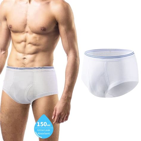 CARER Mens Washable Incontinence Underwear Reusable Bladder Control ...