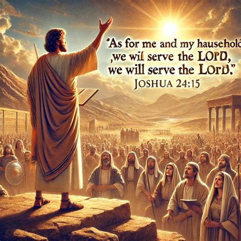 Bible Verse For Today- Joshua 24:15 Choose to Serve God - Living Words