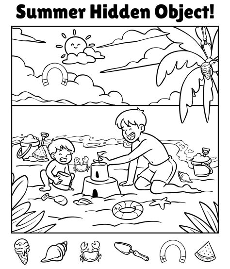 Hidden object worksheets 7 free pdf printables – Artofit