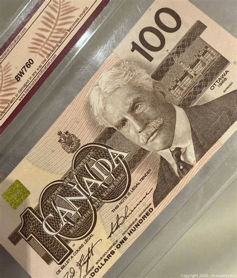 1988 $100 Canadian banknote | Maxsold