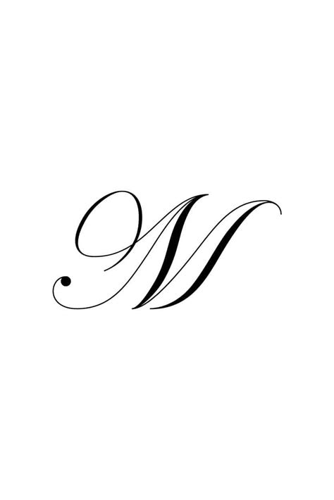 Free Cursive Letters Printable: Royal Fancy Capital M