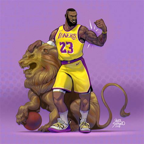 LeBron James Art by Vince Serrano