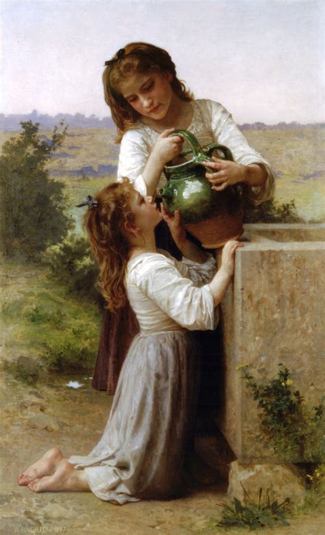 At The Fountain - William-Adolphe Bouguereau - WikiArt.org ...