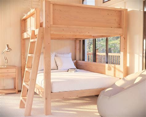 Blueprints to Building a Full Over Full Bunk Bed - DIY projects plans