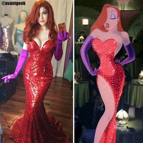 Jessica Rabbit cosplay | Abiti da sposa a sirena, Abiti da sposa, Abiti