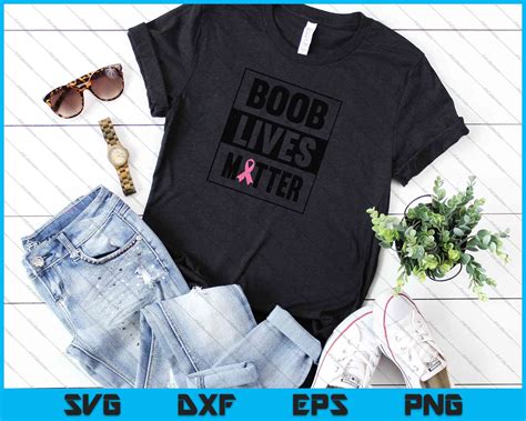 Boob Lives Matter Retro Breast Cancer SVG PNG Files – creativeusarts