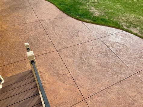 Star Stained Concrete Patios