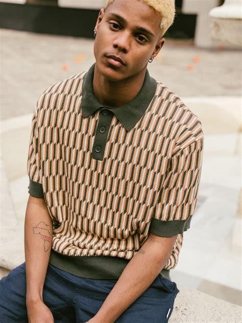 bound 'Ostuni' Knit Polo - XL | Polo shirt outfits, Retro fashion mens ...