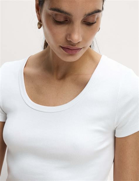 Women’s Ribbed T-Shirts at M&S