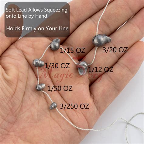 Lot Fishing Split Shot Weights Sinker Lead Round Bite 0.35g 0.55g 1g 1 ...