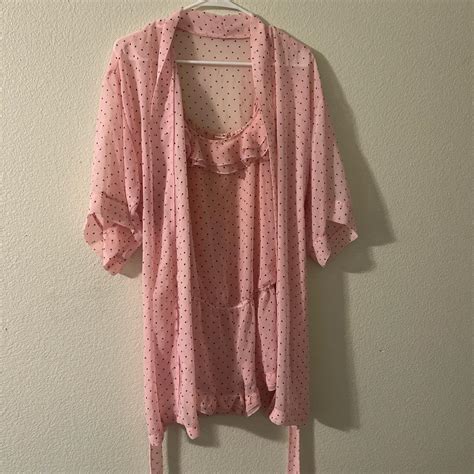 Women's Black and Pink Pajamas | Depop