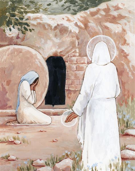 Mary Magdalene at the Empty Tomb Art Print - Etsy | Jesus christ art ...