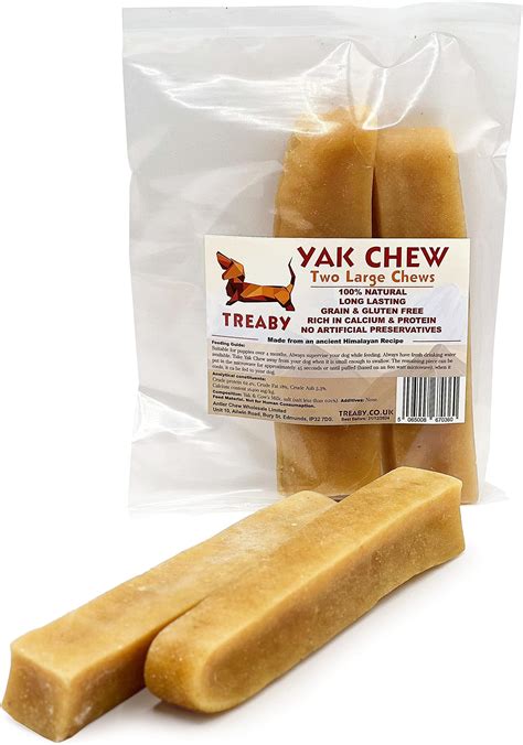 Treaby Himalayan Yak Chews for Dogs & Puppies 2Pk – Yak Milk Chews ...