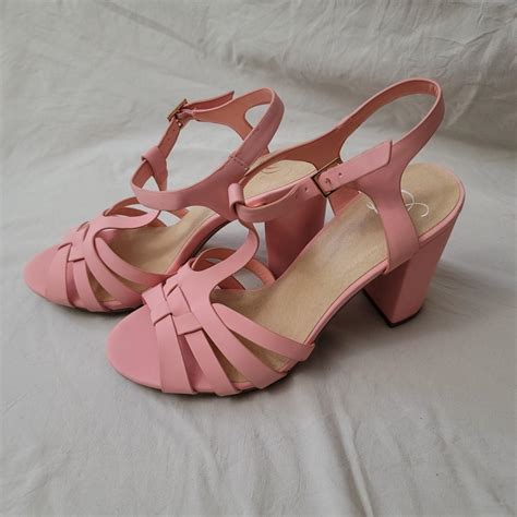 Strappy Pink Sandals Cutest light pink sandals.... - Depop