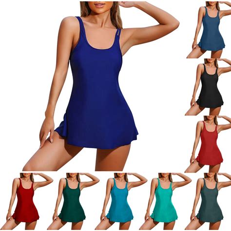 Busydd Womens Swimsuits Two Piece Tankini Swimsuits for Women Solid ...