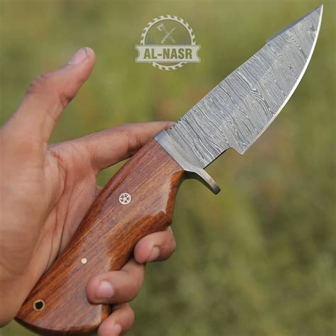 Fixed Blade Knife EDC - Handmade Damascus Hunting Knife