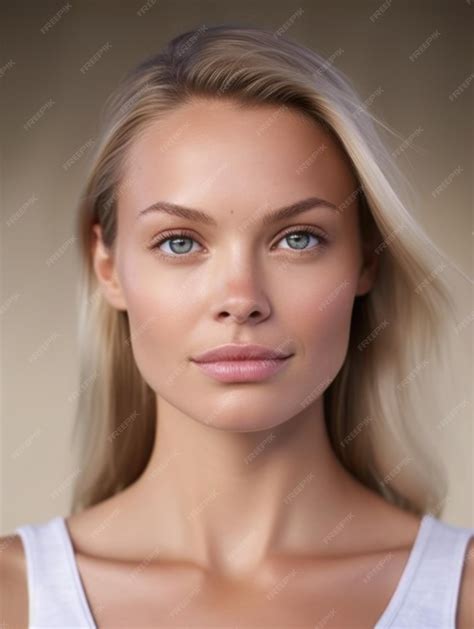 Premium AI Image | Natural Beauty of Girl's Face with No Makeup