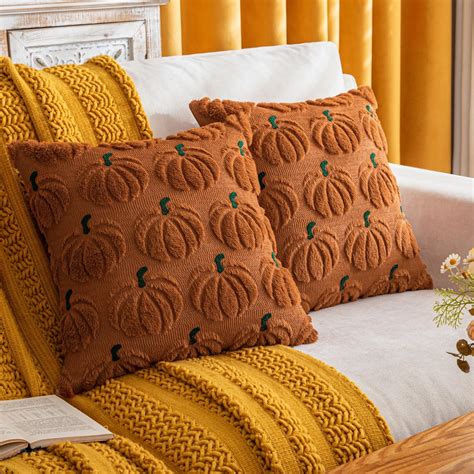 Amazon.com: COSIBONO Pumpkin Fall Decorative Throw Pillow Covers 18"x18 ...