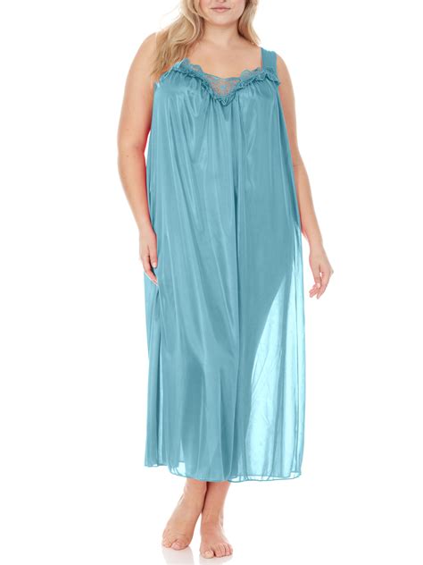 Ezi Nightgowns for Women - Soft & Breathable Satin Night Gowns for ...