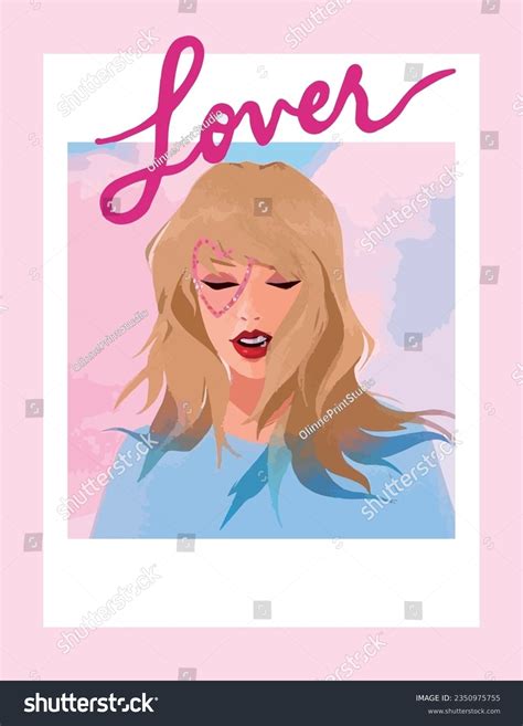 Taylor Swift Lover Illustration Graphic 库存矢量图（免版税）2350975755 | Shutterstock