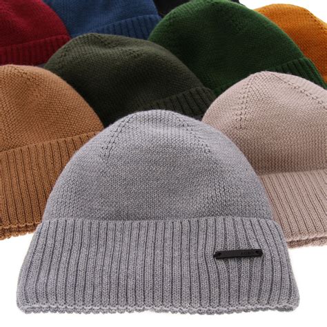 Men's black merino wool winter hat Henk | AGBO