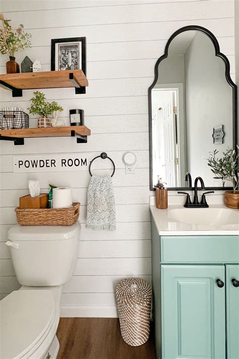 Small Bathroom Accent Wall Transformation On A Budget! — serenaajoyce