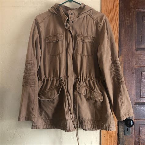Beautiful light brown jacket, perfect for fall or... - Depop