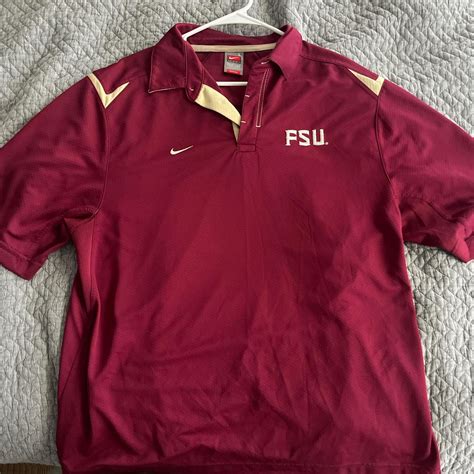 Nike men's vintage FSU polo. Size large - Depop