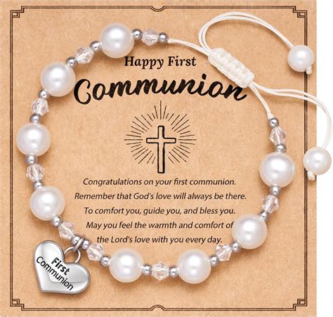 Amazon.com: Jokkoi First Communion Gifts for Girls, First 1st Holy ...
