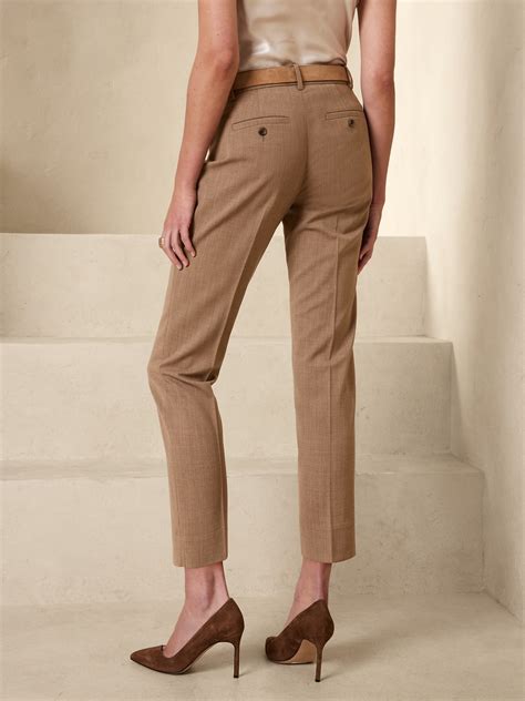 Siena Slim Wool Ankle Pant | Banana Republic