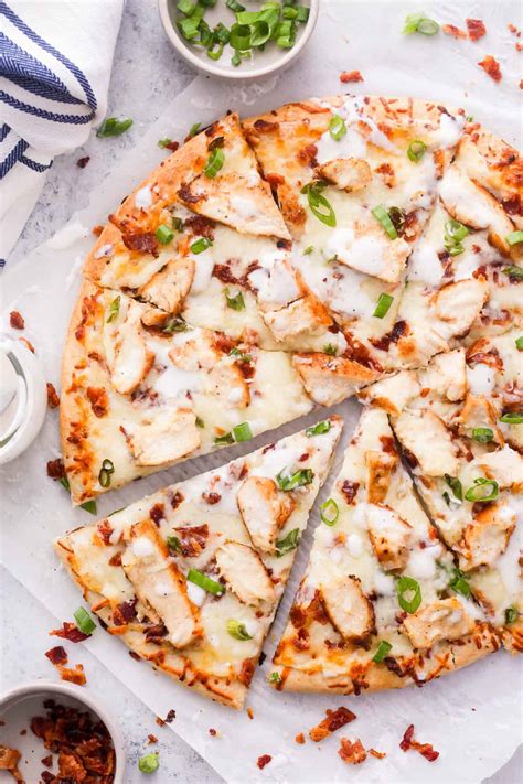 Chicken Bacon Ranch Pizza Recipe - Easy Chicken Recipes