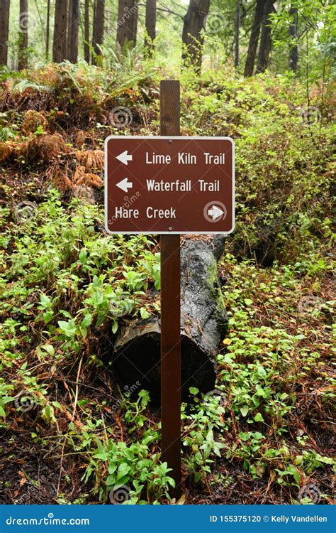Lime Kiln Trail Sign stock photo. Image of nature, trail - 155375120
