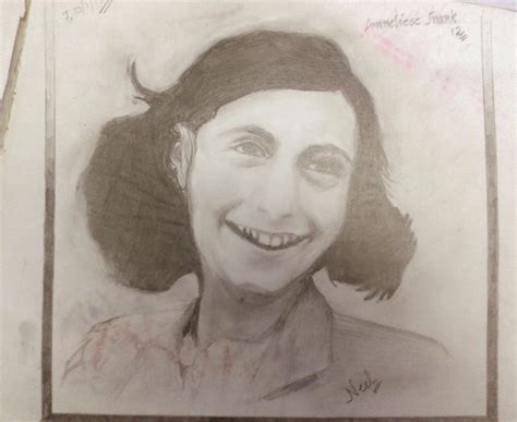 Anne Frank Sketch at PaintingValley.com | Explore collection of Anne ...