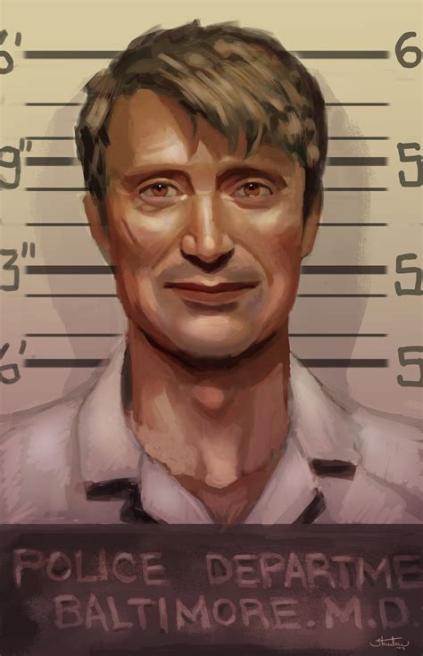 ArtStation - Hannibal Lecter Mugshot