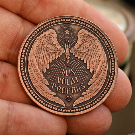 Alis Volat Propriis Coin – EDC Reminder Coins