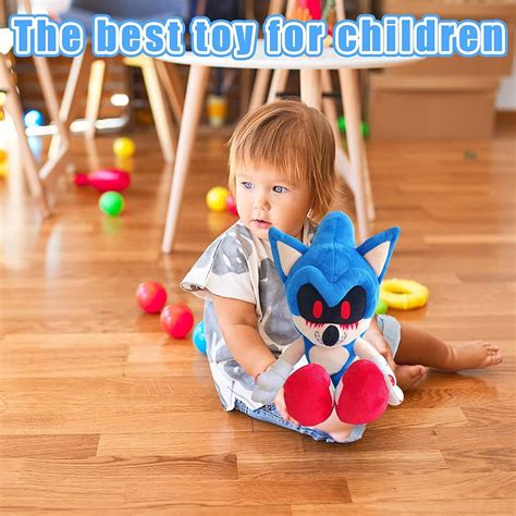 15.5 Inch Sonic Exe Plush Evil Sonic.exe Stuffed Plush Toy Blue ...
