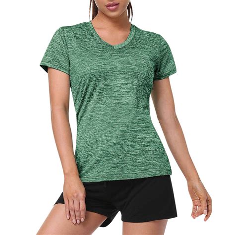 Fulijie Women's Short Sleeve Quick Dry T-Shirts Wicking Moisture ...