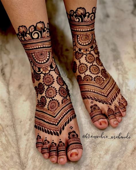 Foot Henna Patterns