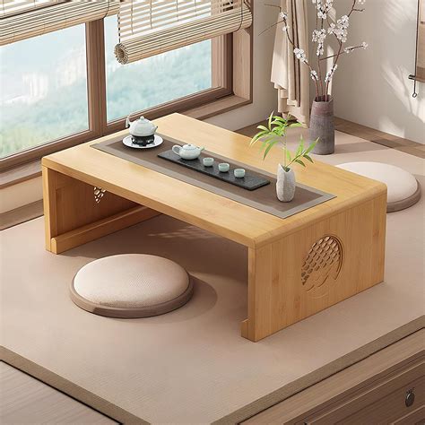 Amazon.com: Tiertelari Japanese Floor Table, Foldable Floor Table ...