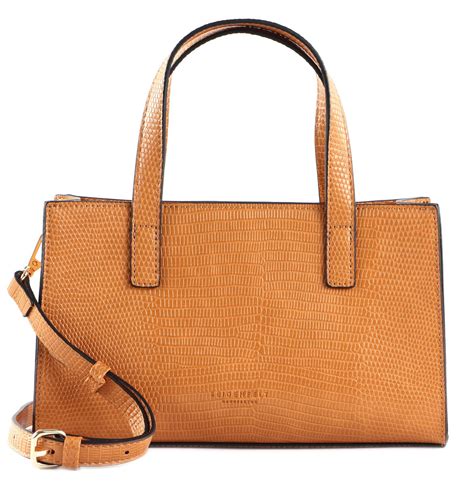 SEIDENFELT MANUFAKTUR Vium Handbag Dark Honey / Gold | modeherz