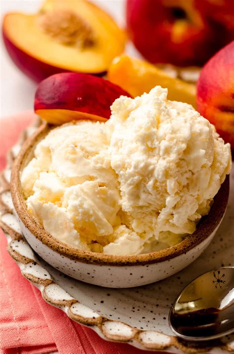 Homemade Peach Ice Cream No Machine at Gail Carroll blog