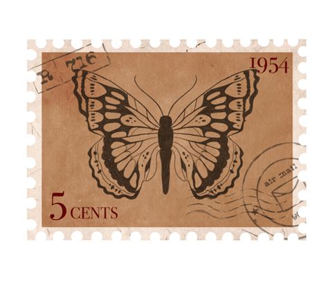 Postage Stamp PNGs for Free Download